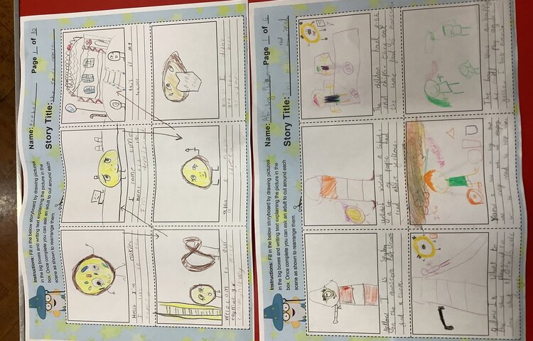 Image of care club - story boards